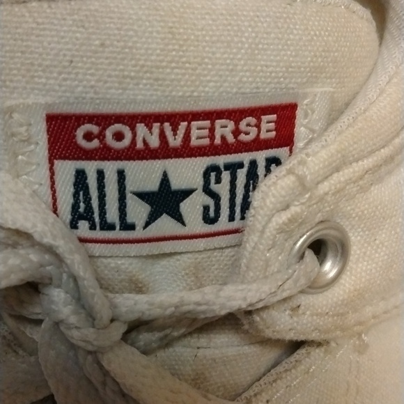 Converse White All Star Chuck Taylor High Top Converse Men’s Sneakers Size 9 - Picture 8 of 8